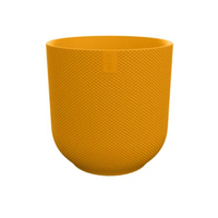Pot Elho Jazz Rond Jaune Ambré - D23cm - H21cm - D19 Everspring