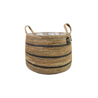 Panier Isla Noir - D28xH19 Everspring