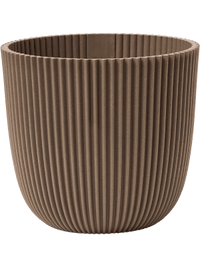 Pot Capi Nature Groove en taupe chaud - D25 cm Everspring
