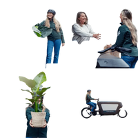 Jardinière respectueuse des animaux - 4 pièces - Ø12cm - ↕20-40cm Everspring