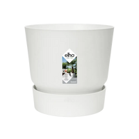 Pot Elho Greenville rond Blanc - D30 x H28 - GREEN OASIS - SHOP