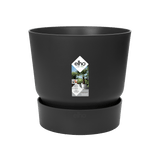 Pot Elho Greenville Rond Noir - D24 x H23 - GREEN OASIS - SHOP Plantes vertes originales livrées à votre domicile