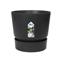 Pot Elho Greenville Rond Noir - D24 x H23 - GREEN OASIS - SHOP Plantes vertes originales livrées à votre domicile