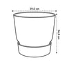 Pot Elho Greenville Rond Noir - D39 x H37 - GREEN OASIS - SHOP