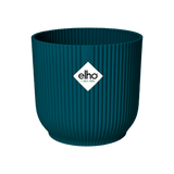 Pot Elho Vibes Fold Rond Bleu - D22 x H20 - GREEN OASIS - SHOP Plantes vertes originales livrées à votre domicile