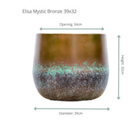 Pot Elisa Mystic Bronze - 39x32 - GREEN OASIS - SHOP