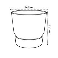 Pot Elho Greenville rond Blanc - D24 x H23 Everspring