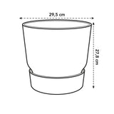 Pot Elho Greenville rond Blanc - D30 x H28 Everspring